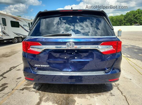 5FNRL6H73KB044310 2019 HONDA ODYSSEY Blue Rear view