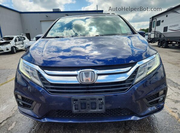 5FNRL6H73KB044310 2019 HONDA ODYSSEY Blue Front view