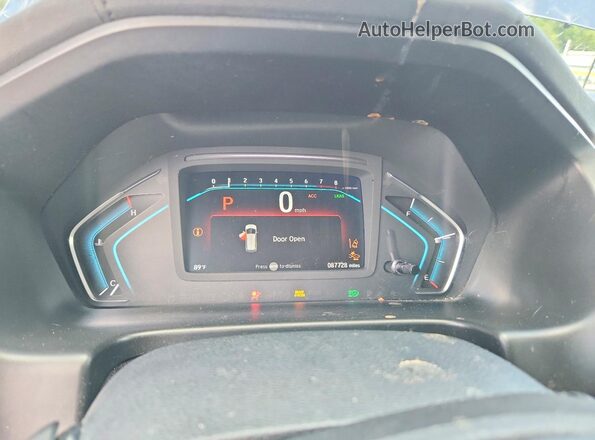 5FNRL6H73KB044310 2019 HONDA ODYSSEY Blue Instrument cluster view