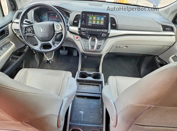 5FNRL6H73KB044310 2019 HONDA ODYSSEY Blue Dashboard view