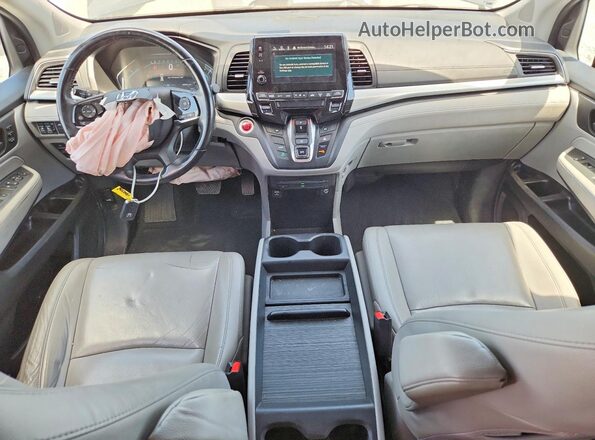 5FNRL6H73KB136128 2019 HONDA ODYSSEY Blue Առջևի վահանակի տեսք