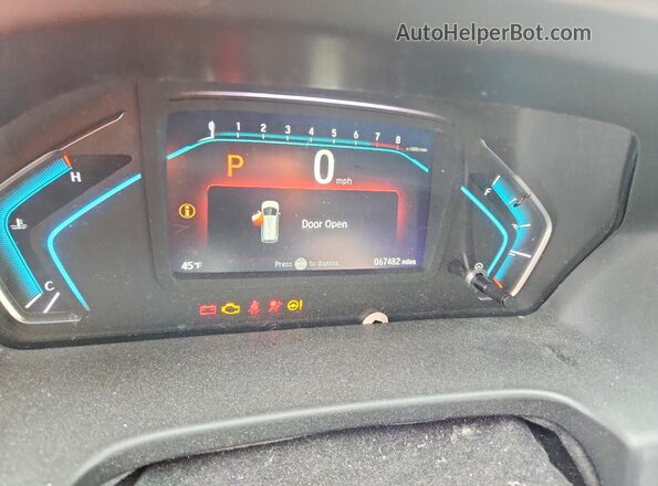 5FNRL6H73LB053672 2020 HONDA ODYSSEY Silver Вид щитка приладів