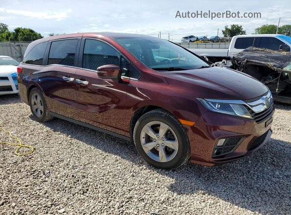 5FNRL6H73LB066079 2020 HONDA ODYSSEY Maroon Delantero derecho