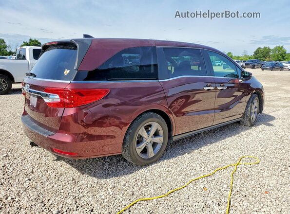 5FNRL6H73LB066079 2020 HONDA ODYSSEY Maroon Trasero derecho