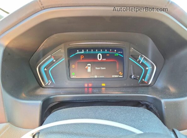 5FNRL6H73LB071119 2020 HONDA ODYSSEY Burgundy ხელსაწყოთა პანელის ხედი