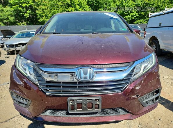 5FNRL6H73LB071119 2020 HONDA ODYSSEY Burgundy წინა ხედი