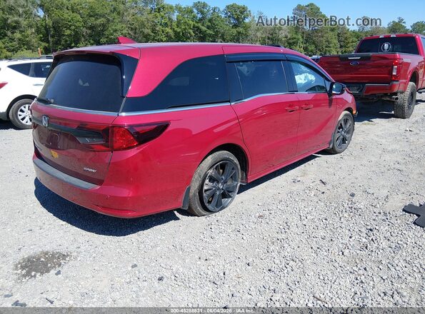 5FNRL6H73PB022525 2023 HONDA ODYSSEY Red Tył prawy