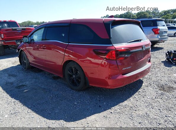 5FNRL6H73PB022525 2023 HONDA ODYSSEY Red Tył lewy