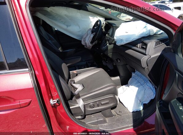 5FNRL6H73PB022525 2023 HONDA ODYSSEY Red Widok wnętrza z przodu