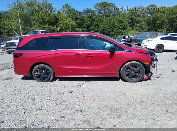 5FNRL6H73PB022525 2023 HONDA ODYSSEY Red Widok wnętrza 360 stopni