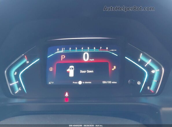 5FNRL6H74JB072082 2018 HONDA ODYSSEY Silver Հետևի նստատեղերի տեսք