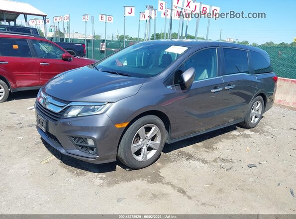 5FNRL6H74JB079274 2018 HONDA ODYSSEY Серый Передняя левая четверть