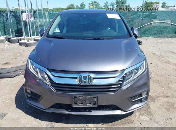 5FNRL6H74JB079274 2018 HONDA ODYSSEY Серый Вид задней части салона