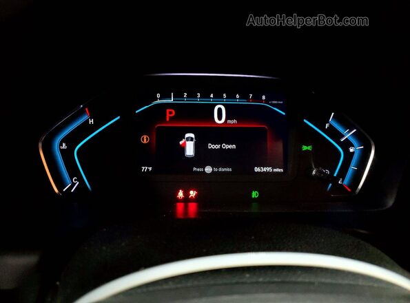 5FNRL6H74KB083147 2019 HONDA ODYSSEY Black Instrument cluster view