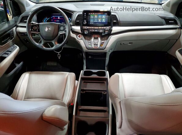 5FNRL6H74KB083147 2019 HONDA ODYSSEY Black Dashboard view