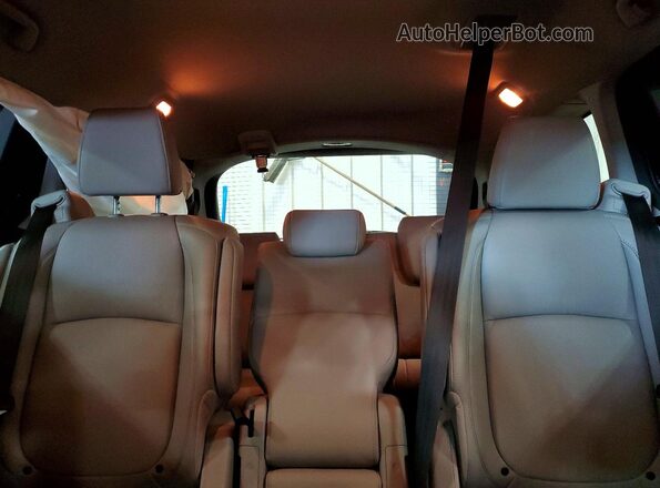 5FNRL6H74KB083147 2019 HONDA ODYSSEY Black Rear seats view