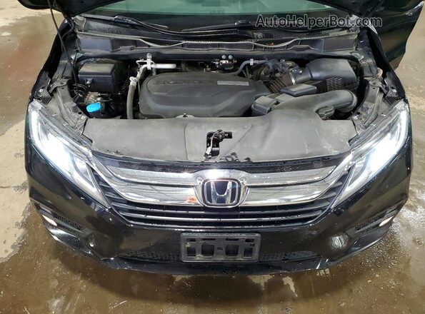 5FNRL6H74KB083147 2019 HONDA ODYSSEY Black Engine compartment view
