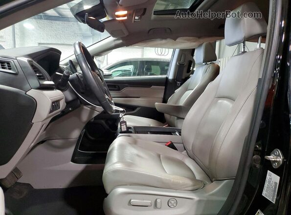 5FNRL6H74KB083147 2019 HONDA ODYSSEY Black Front interior view