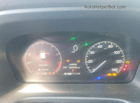 5FNRL6H74SB058359 2025 HONDA ODYSSEY Black Instrument cluster view