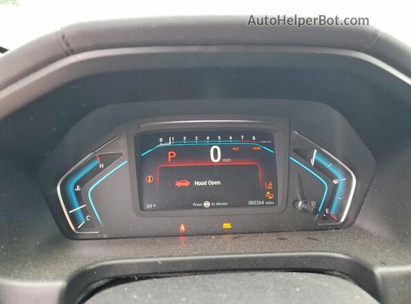 5FNRL6H75JB102058 2018 HONDA ODYSSEY Серый Вид щитка приборов