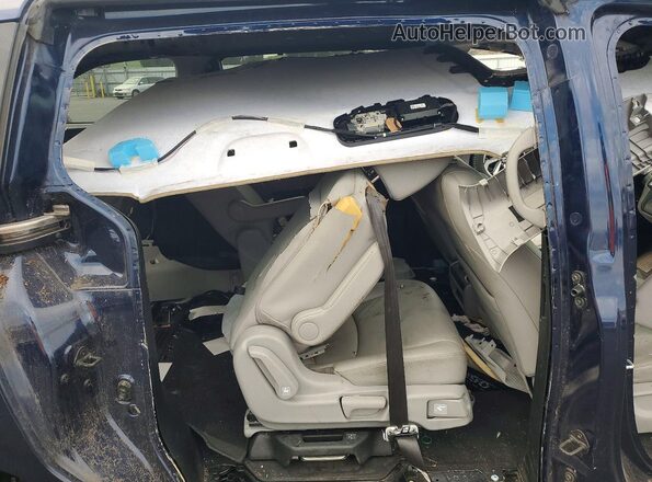 5FNRL6H75KB017156 2019 HONDA ODYSSEY Blue უკანა სალონის ხედი