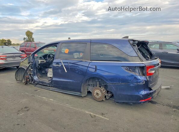 5FNRL6H75KB017156 2019 HONDA ODYSSEY Blue უკანა მარცხენა