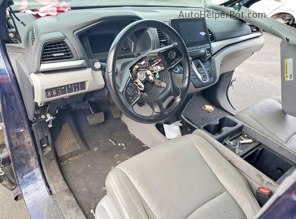 5FNRL6H75KB017156 2019 HONDA ODYSSEY Blue წინა პანელის ხედი