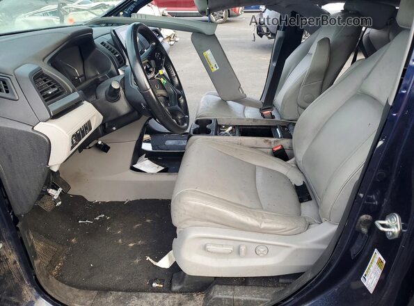 5FNRL6H75KB017156 2019 HONDA ODYSSEY Blue წინა სალონის ხედი