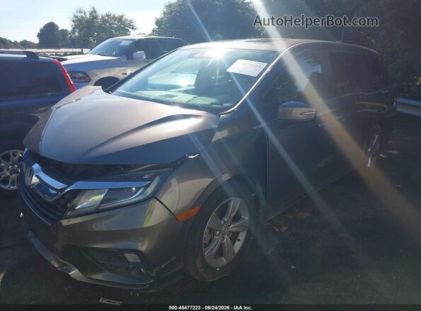 5FNRL6H75KB067247 2019 HONDA ODYSSEY Gray წინა მარცხენა ხედი სამი მეოთხედიდან