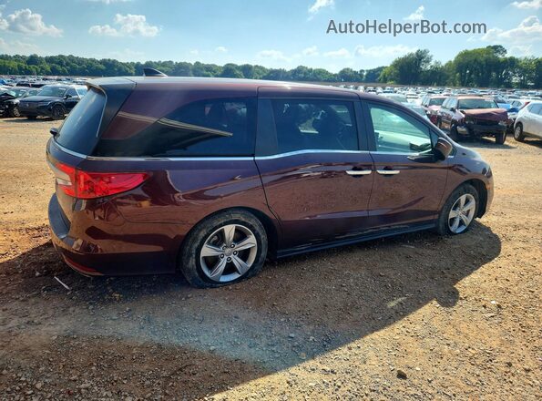 5FNRL6H75KB074683 2019 HONDA ODYSSEY Burgundy უკანა მარჯვენა