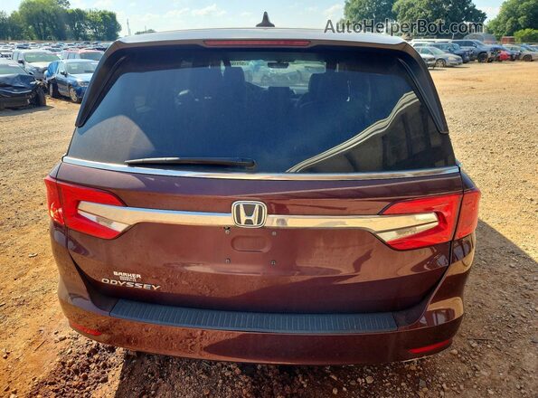5FNRL6H75KB074683 2019 HONDA ODYSSEY Burgundy უკანა ხედი
