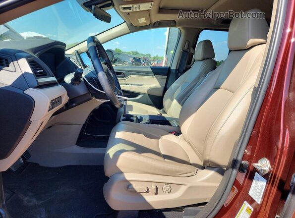 5FNRL6H75KB074683 2019 HONDA ODYSSEY Burgundy წინა სალონის ხედი