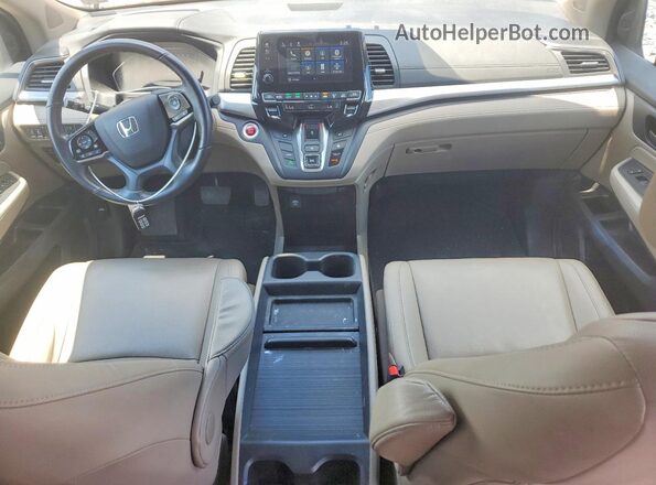 5FNRL6H75KB103180 2019 HONDA ODYSSEY Burgundy Առջևի վահանակի տեսք