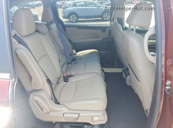 5FNRL6H75KB103180 2019 HONDA ODYSSEY Burgundy Սալոնի հետևի տեսք