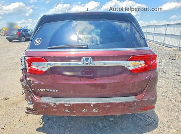 5FNRL6H75KB103180 2019 HONDA ODYSSEY Burgundy Հետևի տեսք