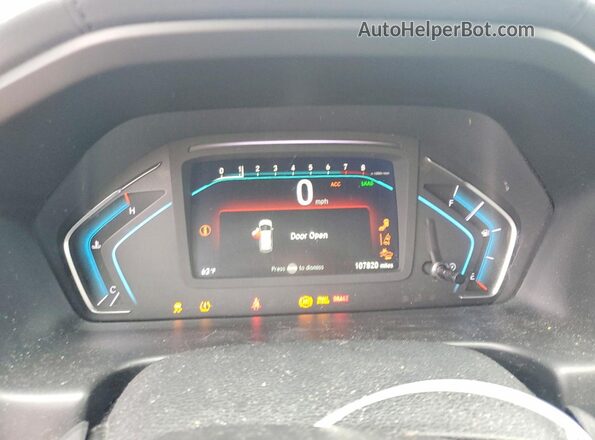 5FNRL6H75KB108332 2019 HONDA ODYSSEY Silver Вид щитка приладів