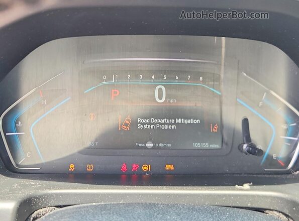5FNRL6H76JB033848 2018 HONDA ODYSSEY Blue Widok zestawu wskaźników