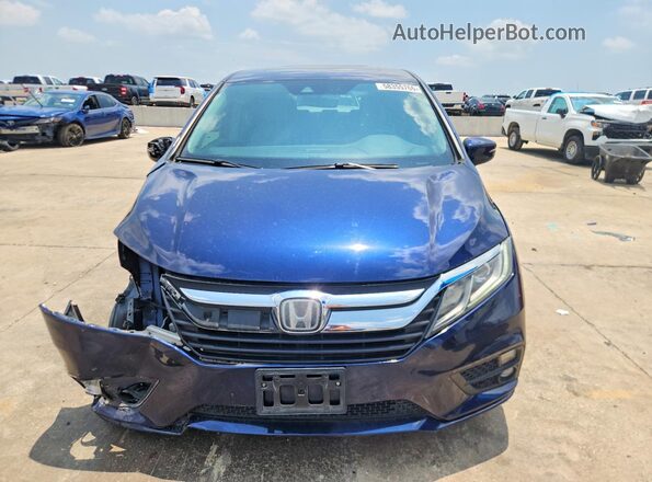 5FNRL6H76JB033848 2018 HONDA ODYSSEY Blue Widok z przodu