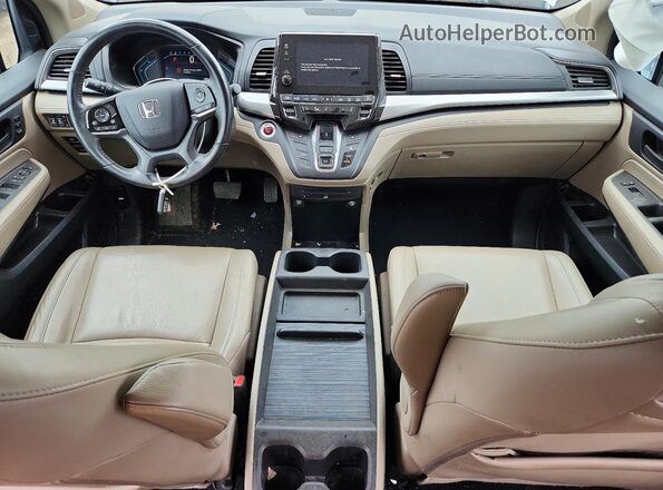 5FNRL6H76KB072599 2019 HONDA ODYSSEY Белый Вид панели приборов