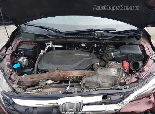 5FNRL6H76KB083649 2019 HONDA ODYSSEY Темно-бордовый Вид сзади