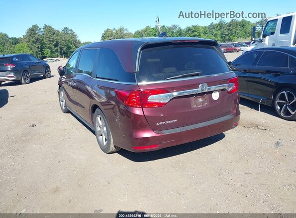 5FNRL6H76LB021959 2020 HONDA ODYSSEY Темно-бордовый Задняя левая четверть
