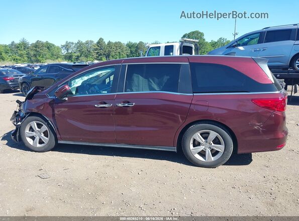 5FNRL6H76LB021959 2020 HONDA ODYSSEY Темно-бордовый Панорамный вид салона 360°