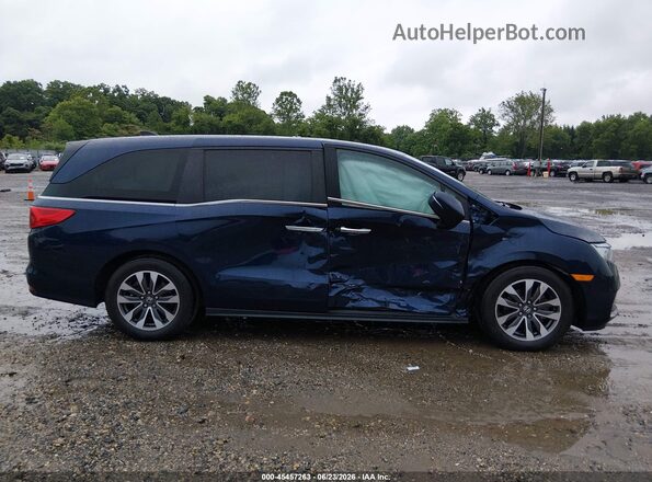 5FNRL6H76MB037600 2021 HONDA ODYSSEY Dark Blue Вид щитка приладів