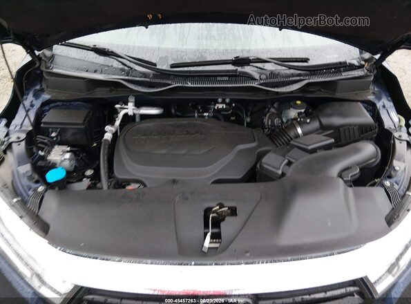 5FNRL6H76MB037600 2021 HONDA ODYSSEY Dark Blue Вид ззаду