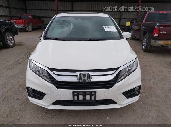 5FNRL6H77JB084498 2018 HONDA ODYSSEY White Widok zestawu wskaźników
