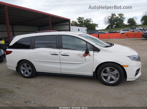 5FNRL6H77JB084498 2018 HONDA ODYSSEY White Widok wnętrza z tyłu