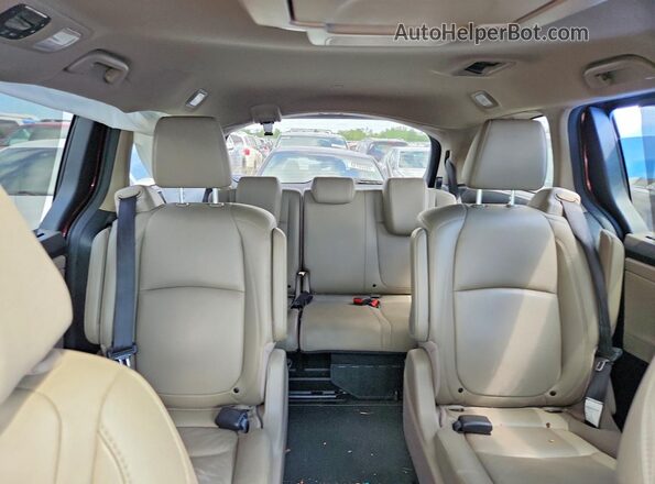 5FNRL6H77KB121907 2019 HONDA ODYSSEY Maroon Вид задніх сидінь