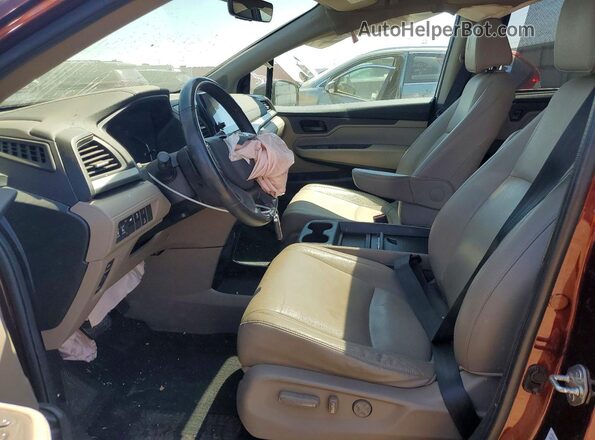 5FNRL6H77KB121907 2019 HONDA ODYSSEY Maroon Вид салону спереду