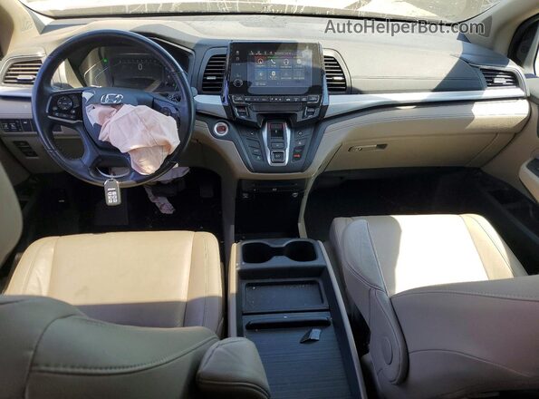 5FNRL6H77KB121907 2019 HONDA ODYSSEY Maroon Вид панелі приладів