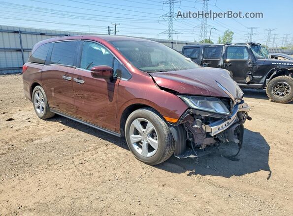 5FNRL6H77KB121907 2019 HONDA ODYSSEY Maroon Передня права чверть
